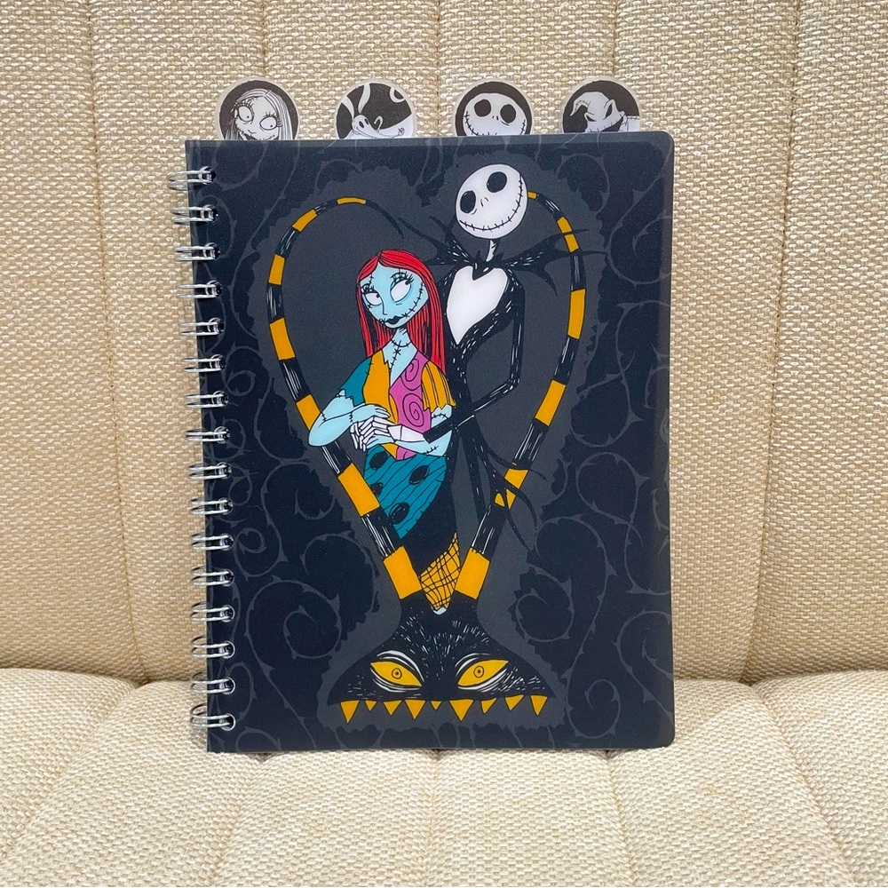 NEW Disney Nightmare Before Christmas‎ Jack Sally Spiral Notebook with Dividers